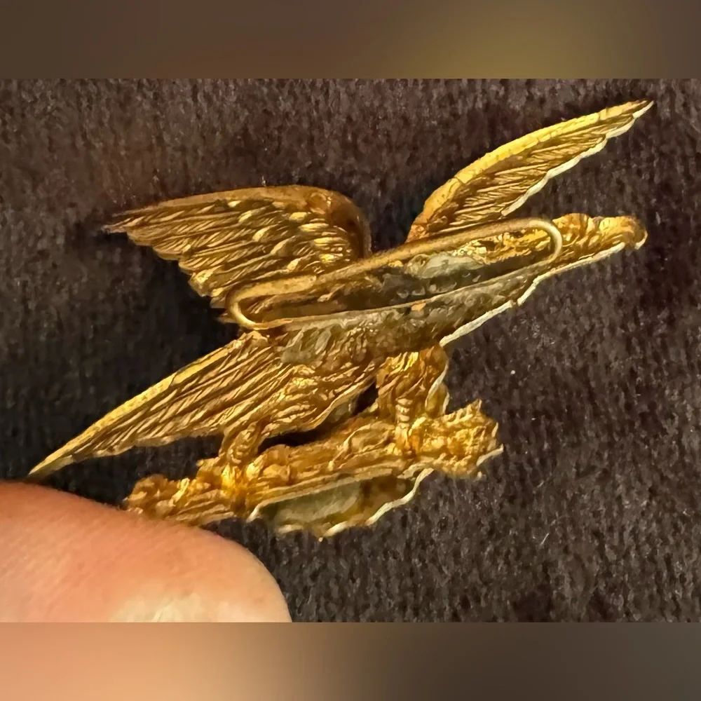 Antique George Roger’s Clark Brass Brooch - Picture 2 of 2